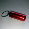 Chaveiro porta comprimidos - Vermelho Metalizado