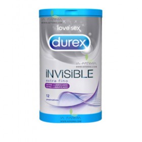 Preservativos Durex Invisible Extra Lubrificado 12un