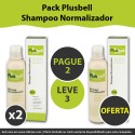 Pack Shampoo Normalizador Plusbell - Pague 2 Leve 3